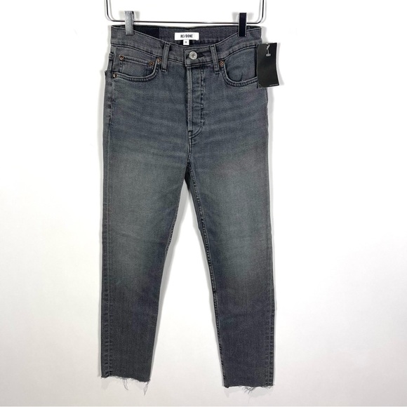 RE/DONE 90s High Rise Ankle Crop Jeans - Picture 1 of 5
